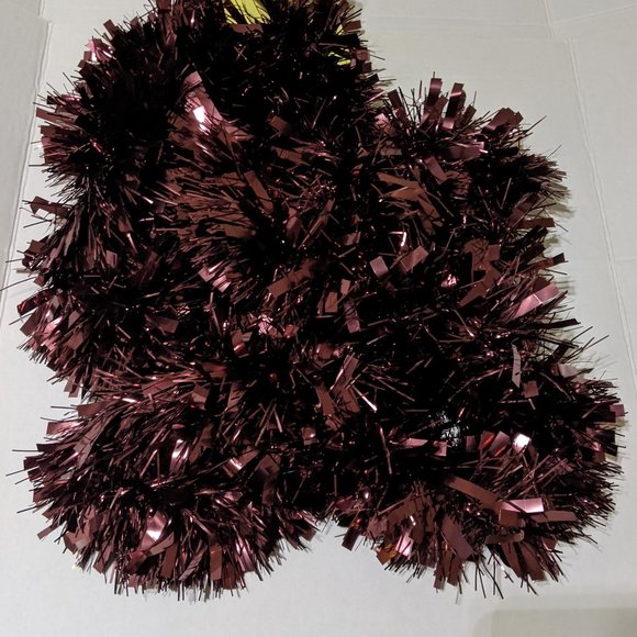 Christmas Concepts Burgundy Tinsel Garland